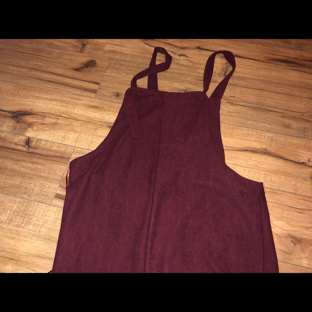 Burgundy romper. BRAND NEW WITH TAGS.